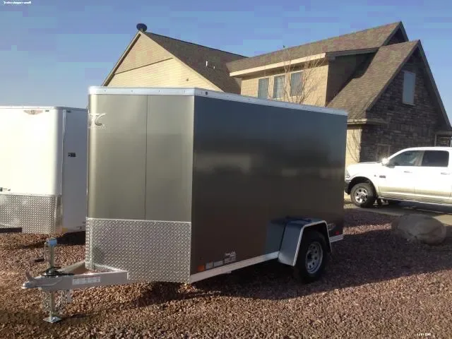 10FT CARGO TRAILER WITH RAMP DOOR-CHARCOAL