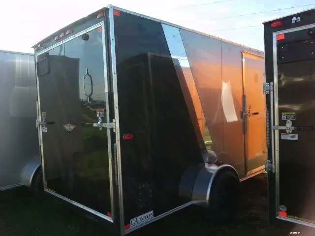 12ft Silver and Black Cargo w/Ramp