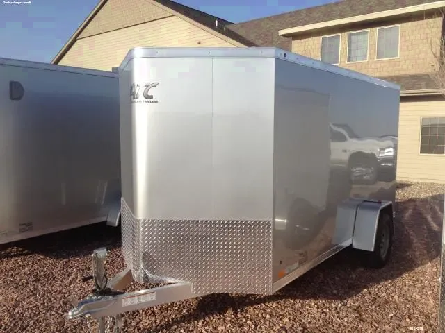 12FT Ramp Door V-Nose-SILVER