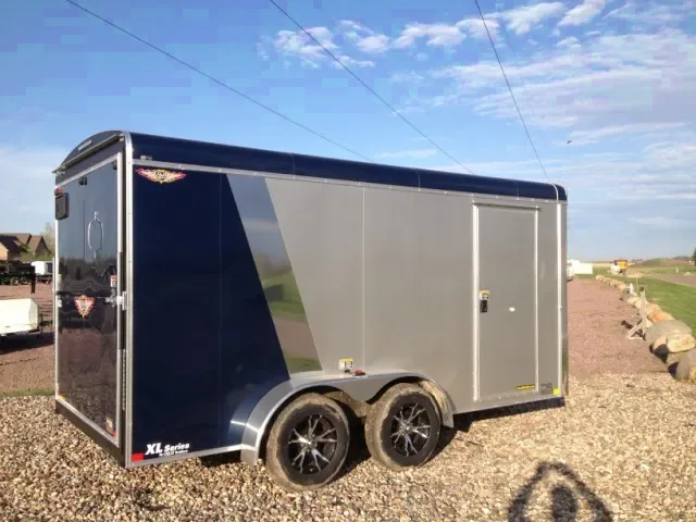 14ft cargo two-tone  Cargo Trailer w/Ramp Door