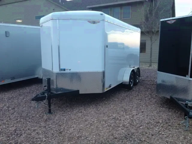 14FT V-NOSE W/RAMP-TANDEM AXLE