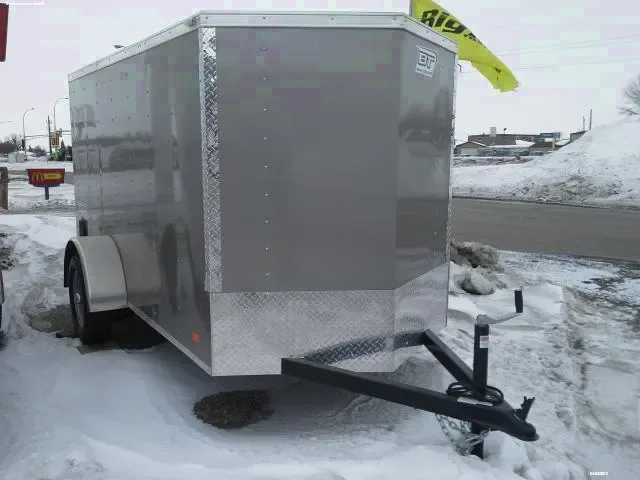 10ft Cargo Rear Ramp V-Nose-Pewter