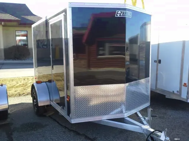 10FT BLACK CARGO TRAILER W/RAMP