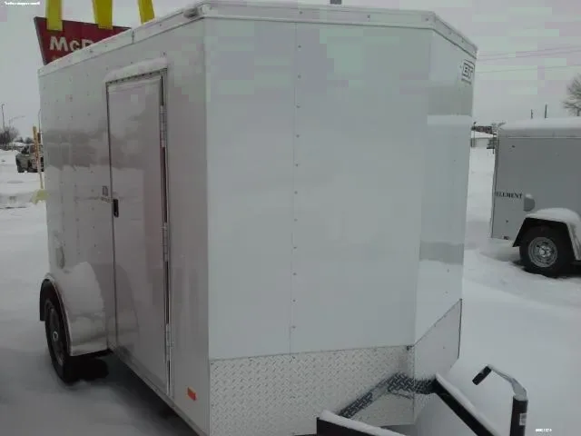 10FT White Enclosed Cargo - RAMP
