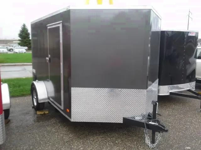 10FT Single Axle V-nose Cargo with Ramp