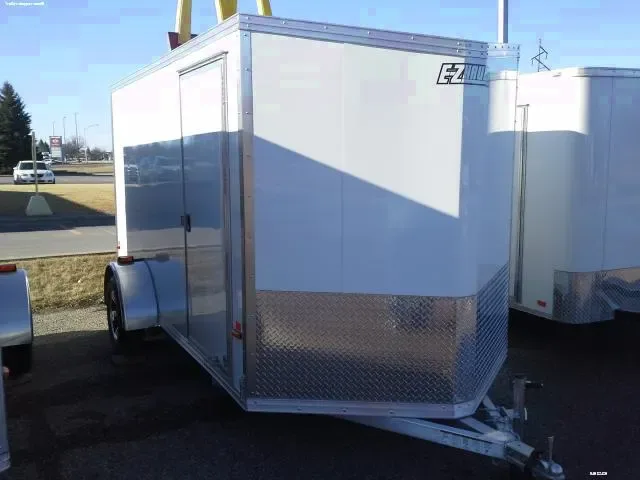 12FT WHITE LIGHTWEIGHT CARGO TRAILER