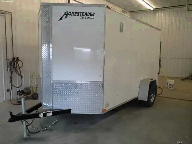 12FT WHITE ENCLOSED CARGO