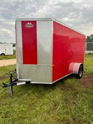12FT Cargo Trailer Steel Frame Aluminum Exterior Skin