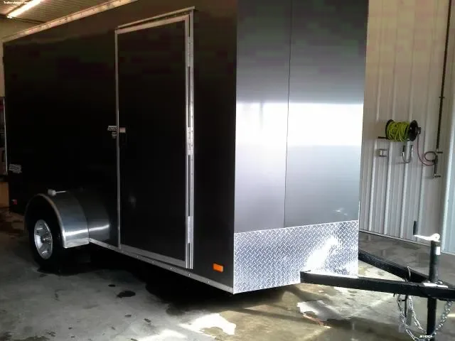 CHARCOAL 12FT S/A Ramp Enclosed Cargo