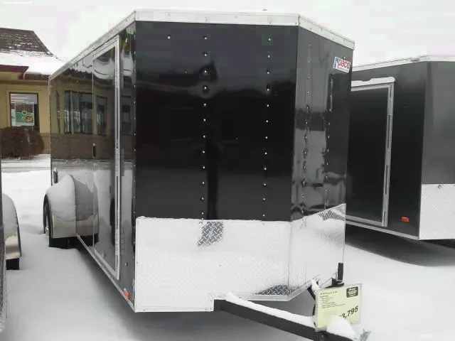 12ft Black Enclosed Cargo