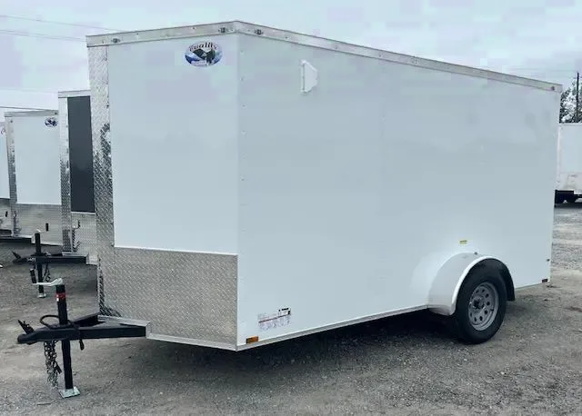 WHITE 12FT SA ENCLOSED TRAILER