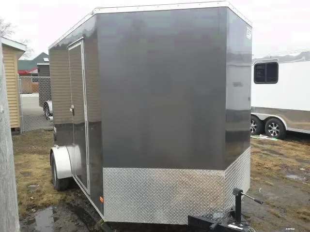 12FT SA CHARCOAL ENCLOSED CARGO TRAILER