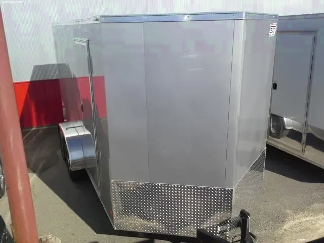 14FT BUMPER PULL ENCLOSED CARGO-SILVER