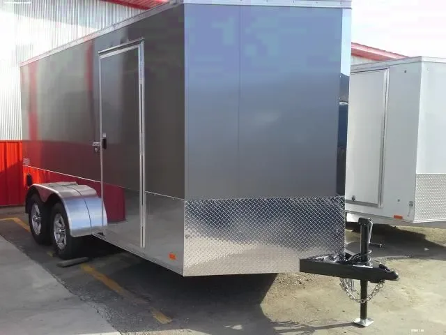 14FT BUMPER PULL CARGO TRAILER W/ D-Rings