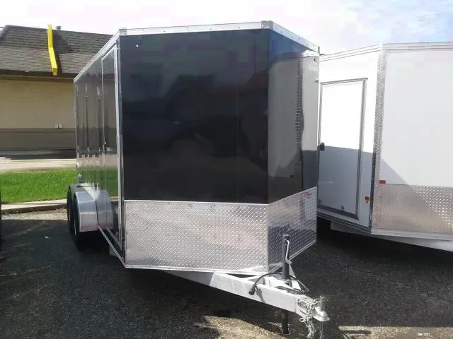 14FT Black with V-Nose and Finished Interior