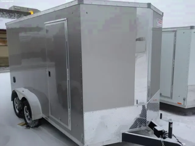 14FT Champagne Cargo with Tandem Axle and Ramp
