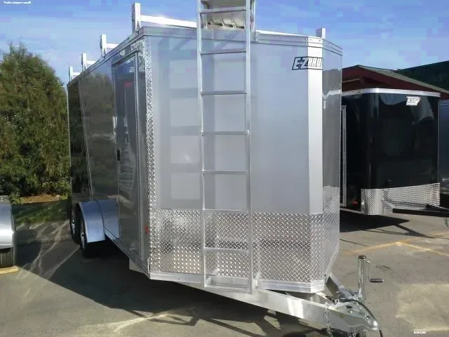 16FT ALUMINUM ENCLOSED CONTRACTOR'S TRAILER