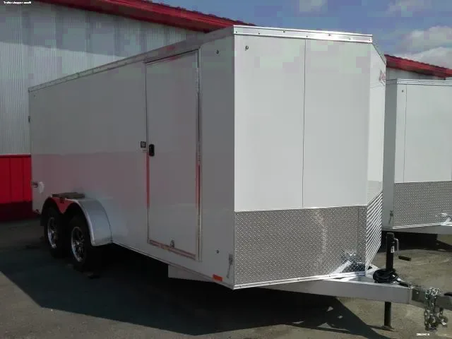 WHITE 16FT ALUMINUM CARGO TRAILER