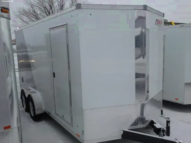 16ft Two Tone Cargo Trailer with Brakes-7 Ft height
