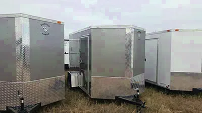 Silver 8ft Cargo SA Trailer