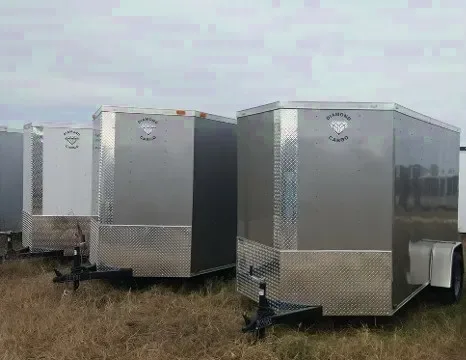 Cargo Trailer 12ft Silver V-Nose