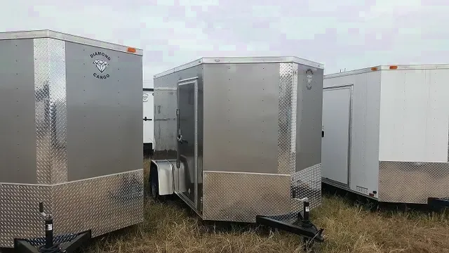 12ft SA Cargo Trailer Silver V-Nose