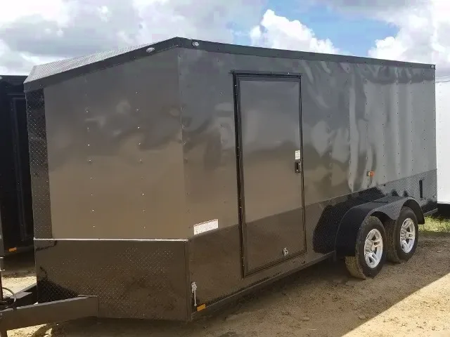 16FT CHARCOAL BLACKOUT Cargo Trailer