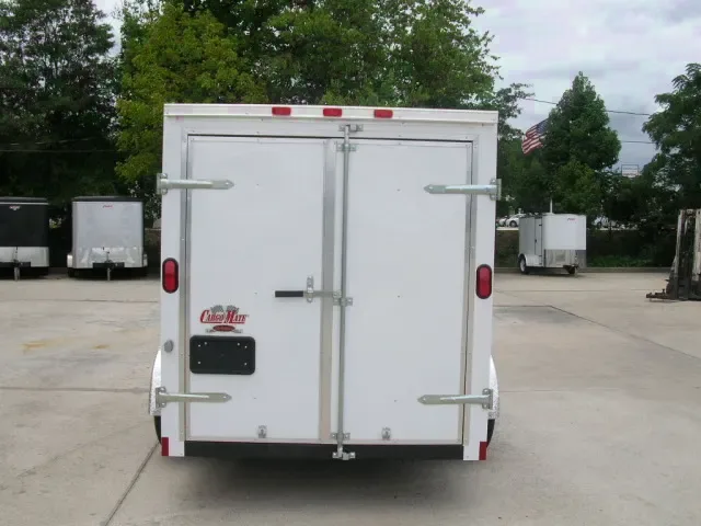 White 10ft Enclosed Cargo Trailer