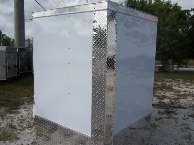 10ft  V-nose Trailer-White