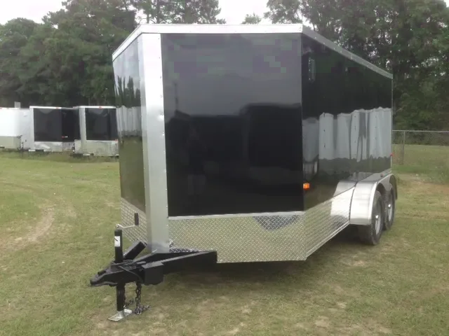 14FT WITH 2-3500LB AXLES AND WRAP AROUND DIAMOND PLATING