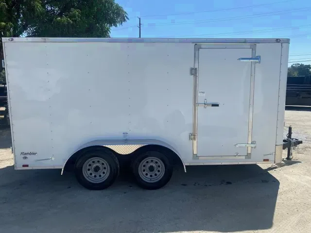 2025 Continental Cargo 7x14 Enclosed Cargo Trailer – White