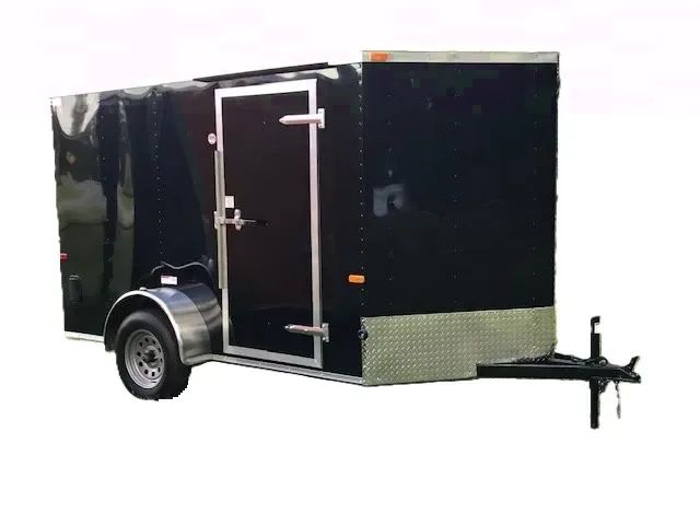 10ft Black V-nose Cargo Trailer