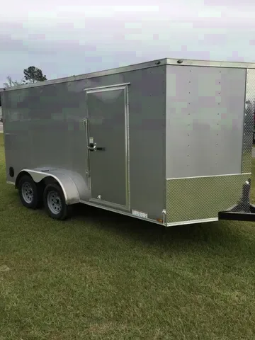 14FT 3500LB Tandem Axle Enclosed Cargo Trailer