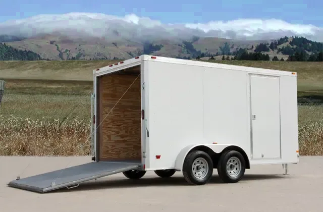 V-Front 12ft Cargo Trailer with 2-3500lb Axles
