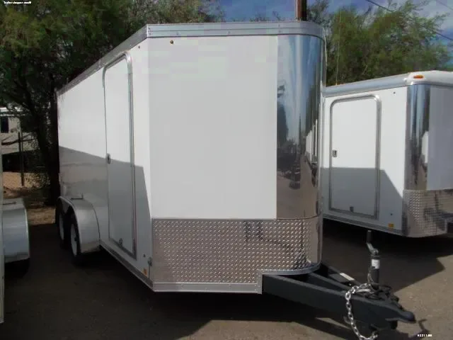 16ft Tandem Axle Cargo w/ Rear Ramp & Side Door