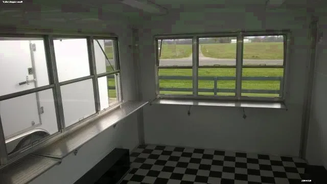 14FT Concession Trailer w/Black and White Checkered Flooring