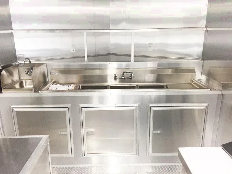 20ft Food Trailer with Screened Concession Window-pewter