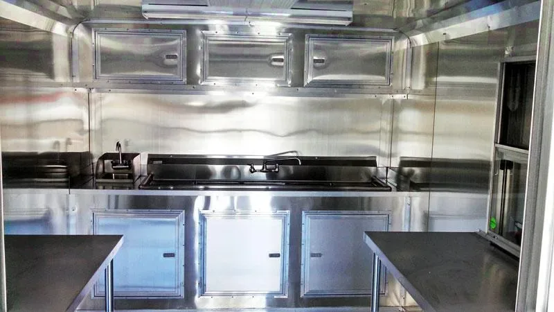 Black Concession Trailer 20ft V-Nose