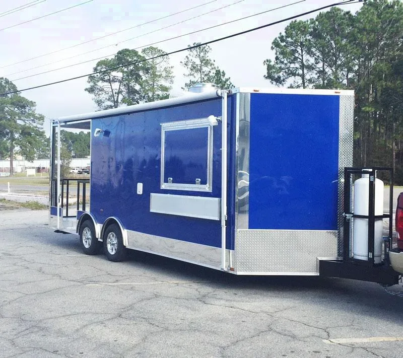 Blue Concession 22ft Porch Trailer