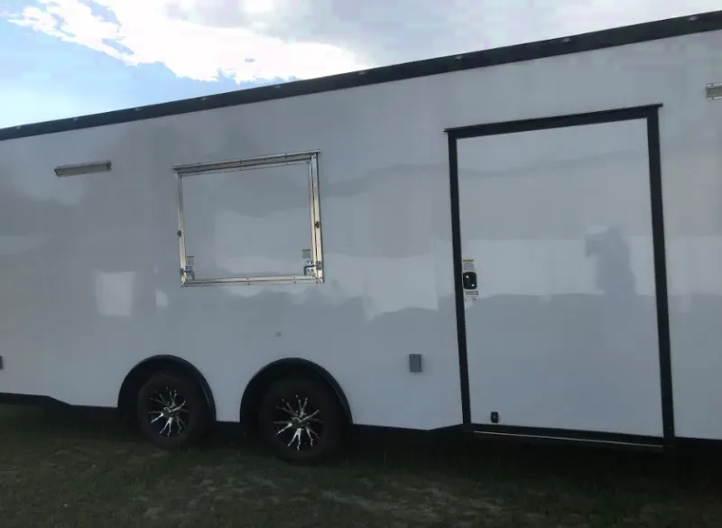 White w/Blackout Package  Vending / Concession Trailer 24FT