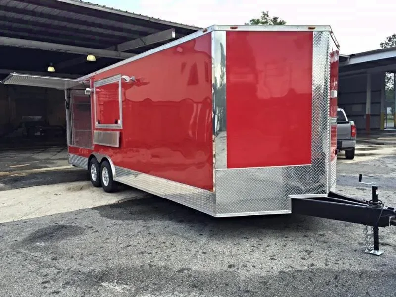 BBQ PORCH CONCESSION 24ft w/ Gullwings on Porch
