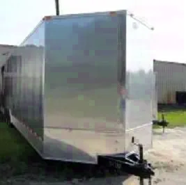Silver 30ft Concession Trailer with A/C and Heat