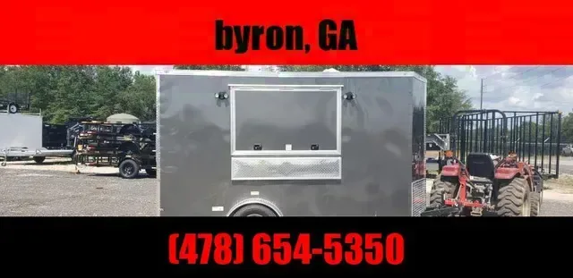 turn key concession 6x12 trailer vending food truck