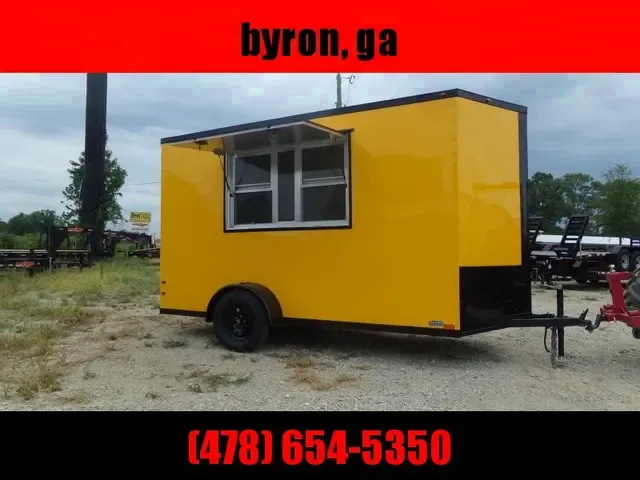 2025 Empire Cargo 6x12 Yellow Concession Trailer - Submit Your Offer