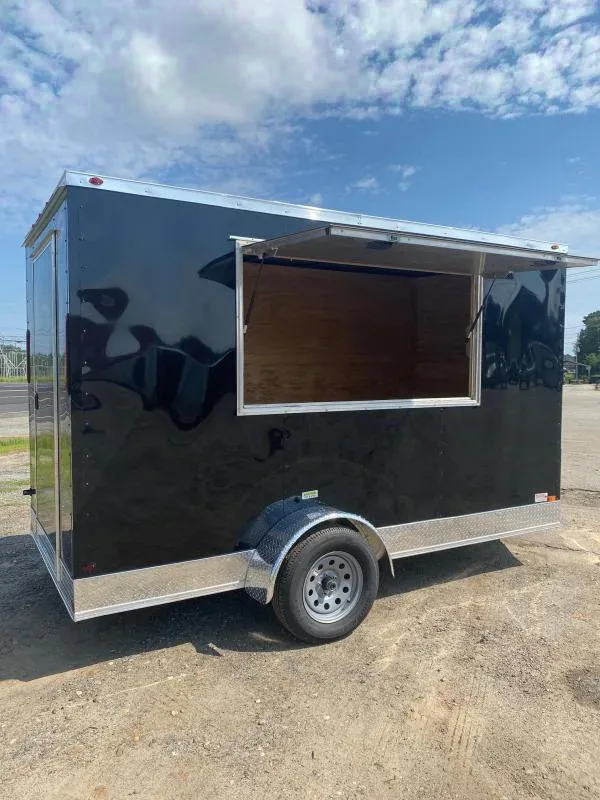 2025 Empire Cargo 6x12 Black Concession Trailer - Your Offer Awaits