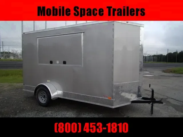 2025 Empire Cargo 6x12 Pewter Concession Trailer - Make an Offer