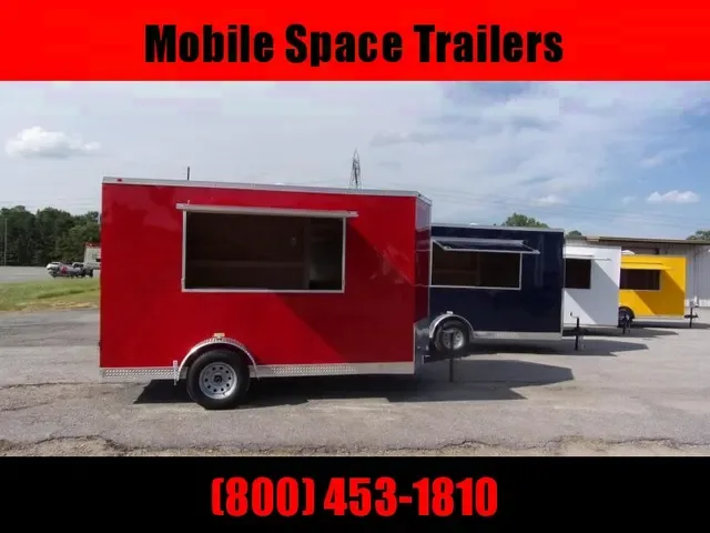 2025 Eagle 6x12 Concession Trailer - Red, 7' Interior - Bonaire, GA