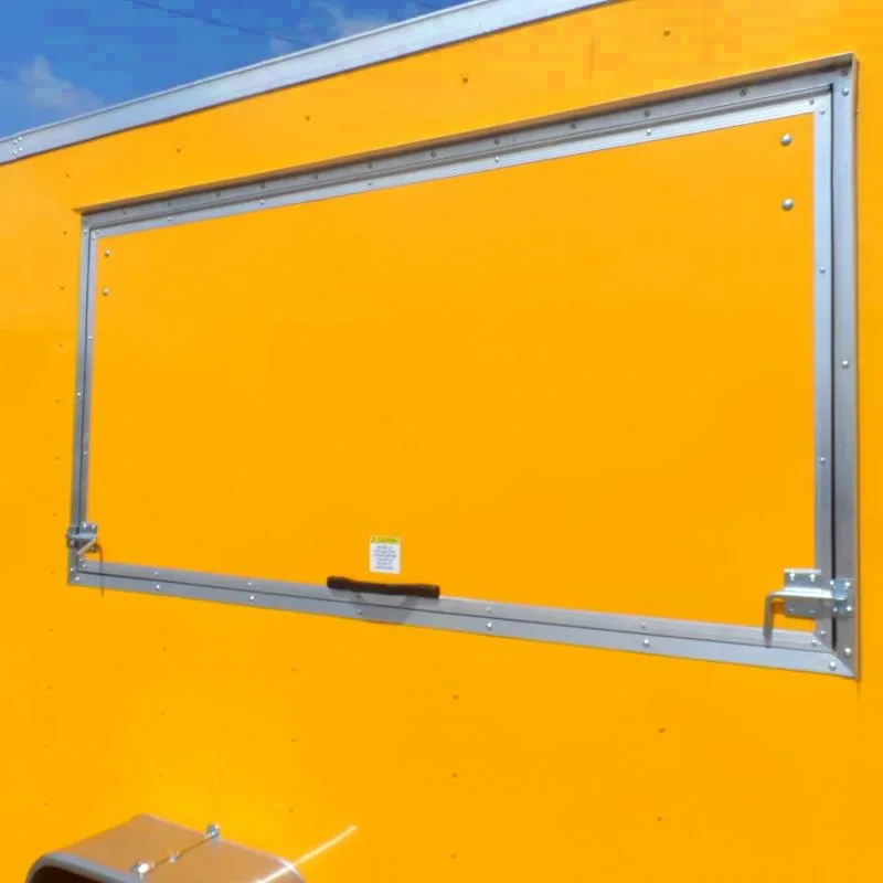 2025 Covered Wagon 6x12 Yellow Concession Trailer - Distinctive & Ready