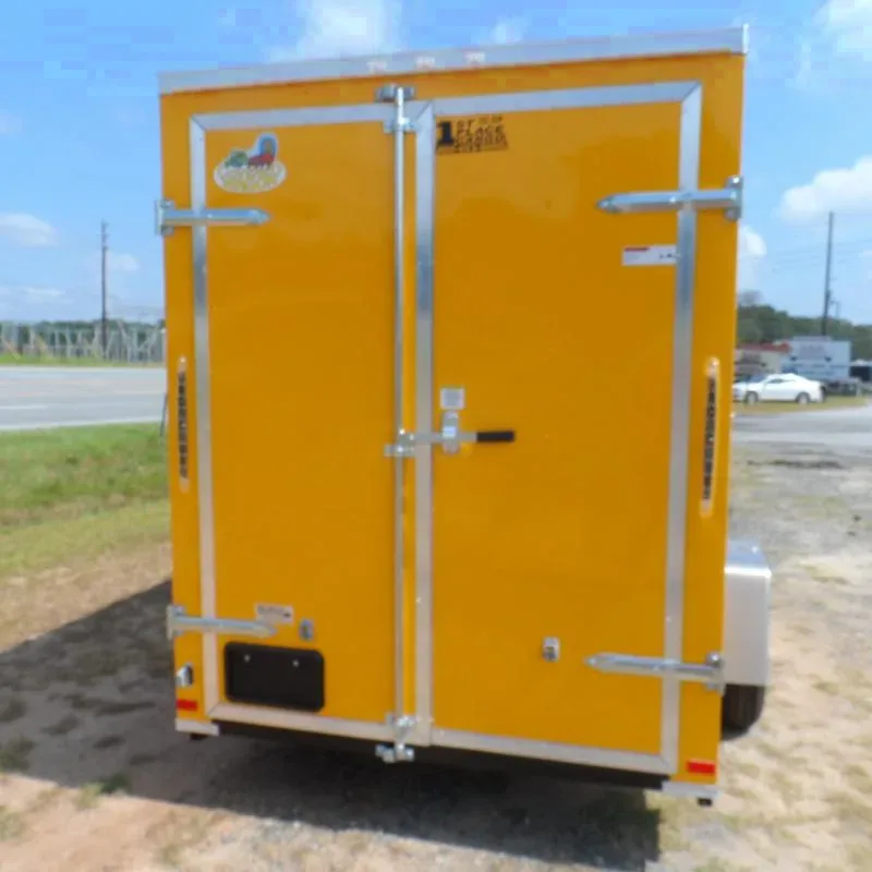 2025 Covered Wagon 6x12 Yellow Concession Enclosed Cargo Trailer
