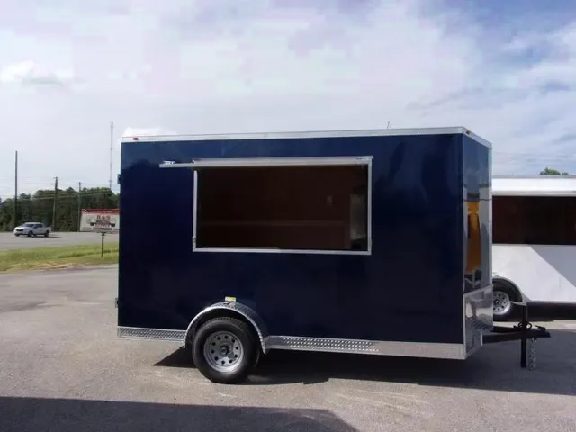 New 2025 6x12 Blue Concession Trailer - Make an Offer